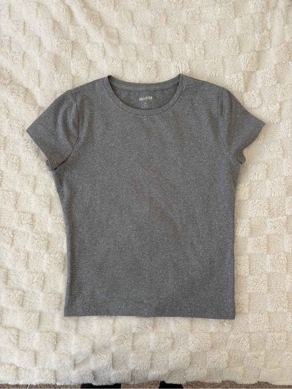 Hollister Heather Gray Short Sleeve Crew Tee